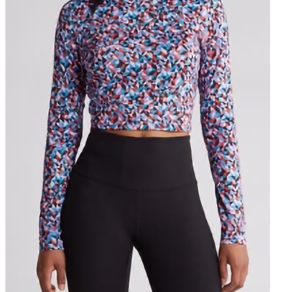 Champion Soft Touch Mock Neck Longsleeve Crop Top